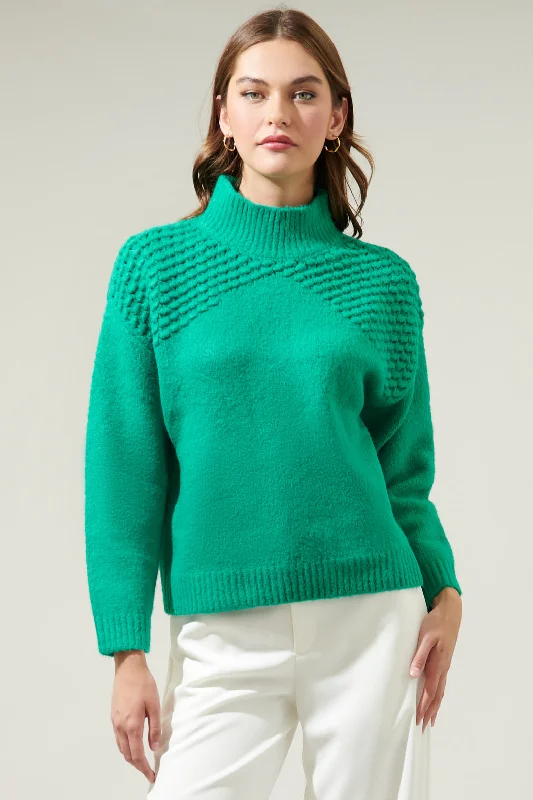 Fresia Textured Turtleneck Sweater