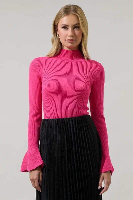 Malvern Bay Mock Neck Sweater