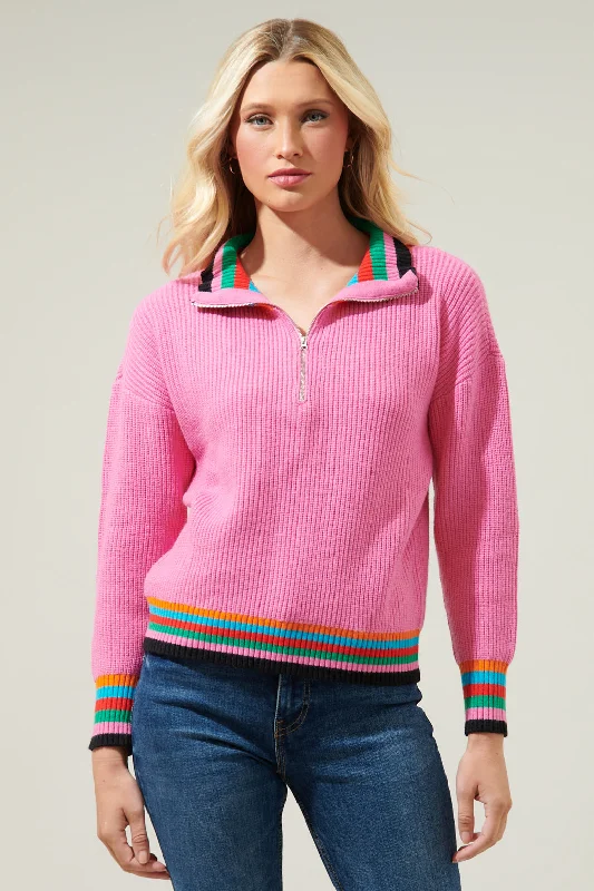 Marriott Rainbow Stripe Long Sleeve Sweater