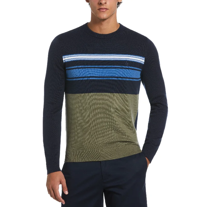 Cotton Engineered Stripe Sweater