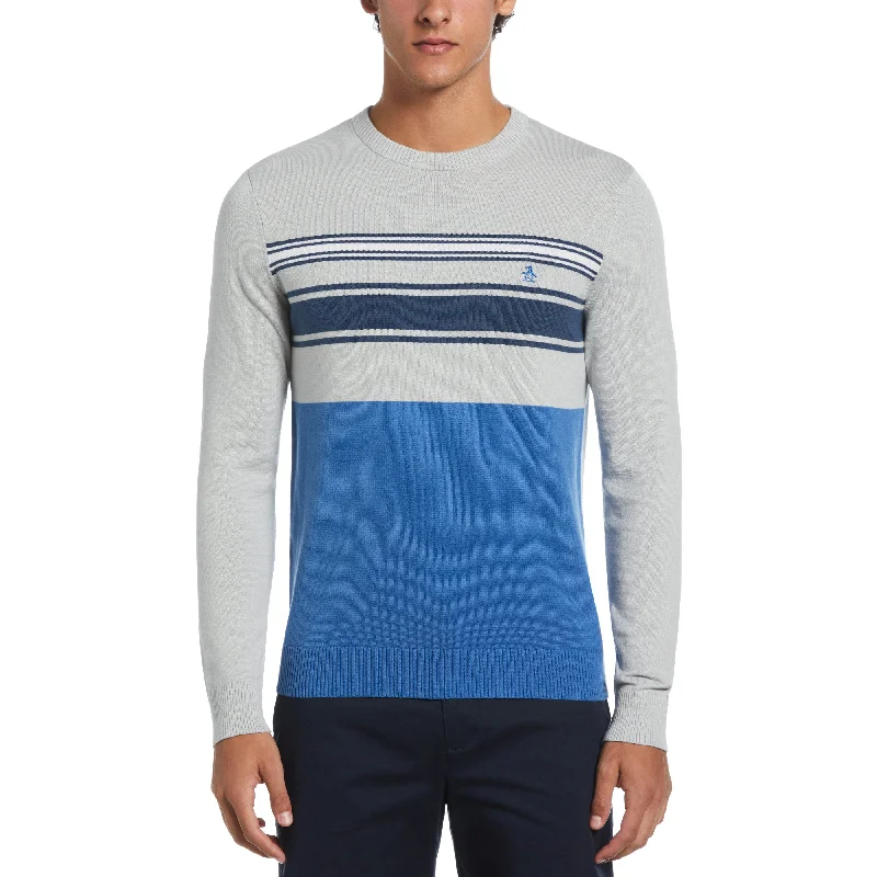 Cotton Engineered Stripe Sweater