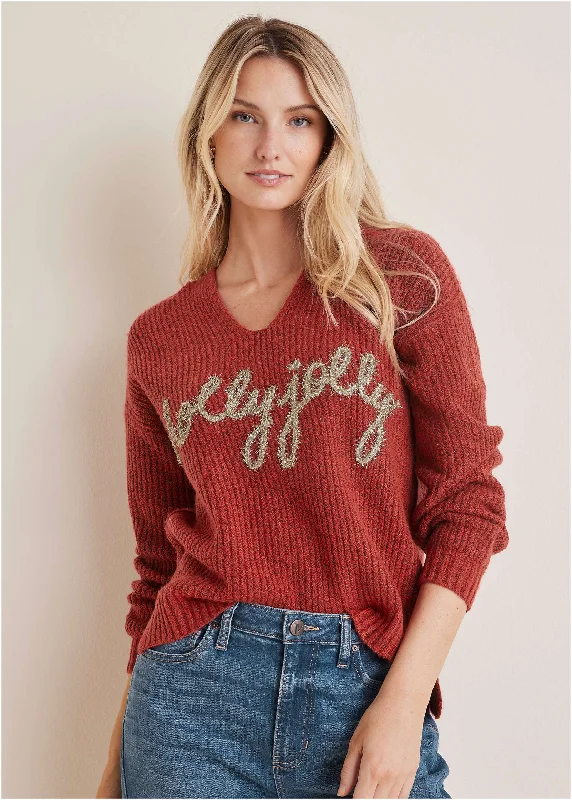 Holly Jolly Sweater - Red