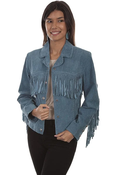 LADIES SUEDE FRINGE JACKET