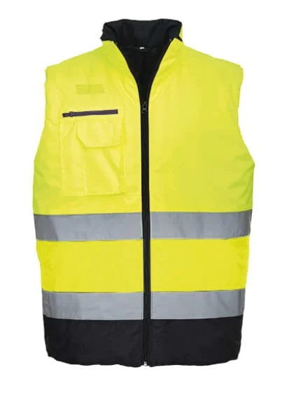 Portwest Hi Vis 2-Tone Body-warmer /Gilet Water Resistant - S267