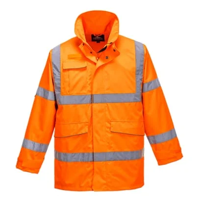 Portwest Hi-Vis Extreme Waterproof Parka Work Jacket - S590