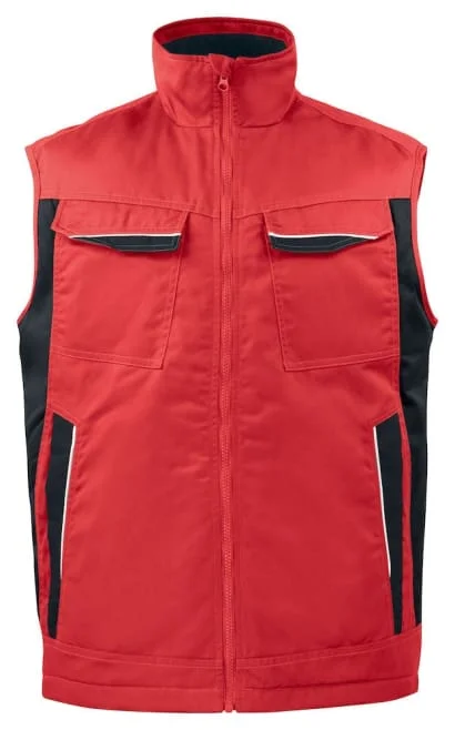 Projob 5704 Padded Bodywarmer Vest Gillet Reflective Detail