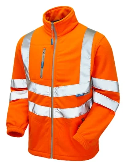 PULSAR Rail Spec Polar Fleece Orange Hi Vis Fleece Jacket-PR508