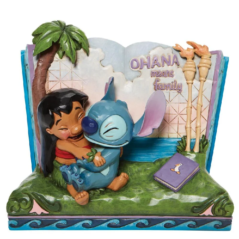 Disney Jim Shore Stitch Storybook Ohana Means Family Figurine