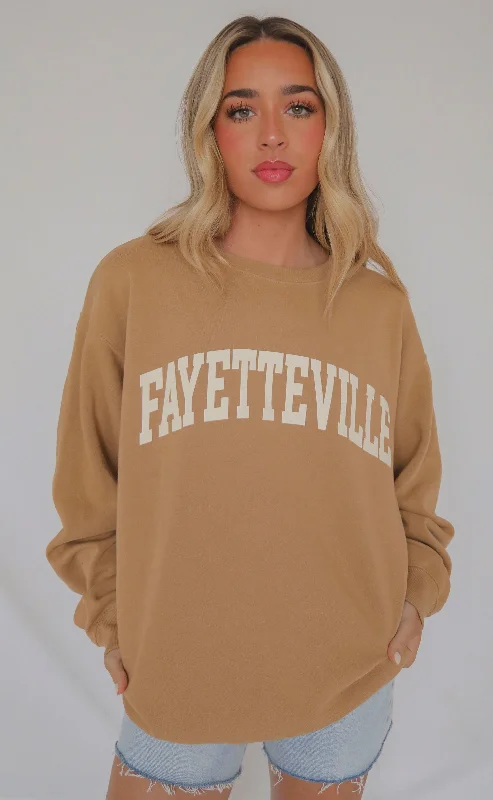 fayetteville sweatshirt - tan