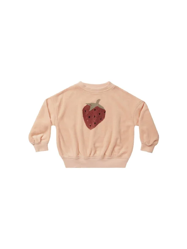 Girls Sweatshirt In Strawberry