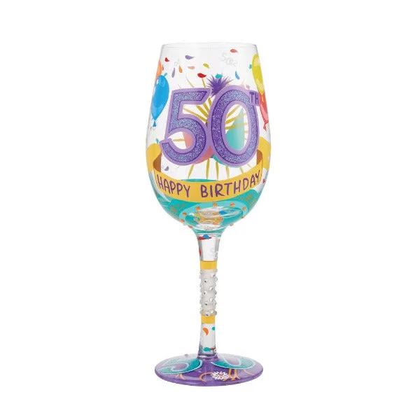 Lolita Wine Glass Happy 50th Birthday