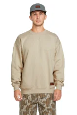 Operators Crew Sweatshirt, Light Khaki