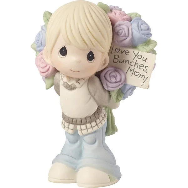 Precious Moments Love You Bunches Mom! Figurine Boy