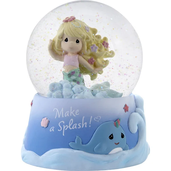 Precious Moments Mermaid Musical Water Globe Make A Splash