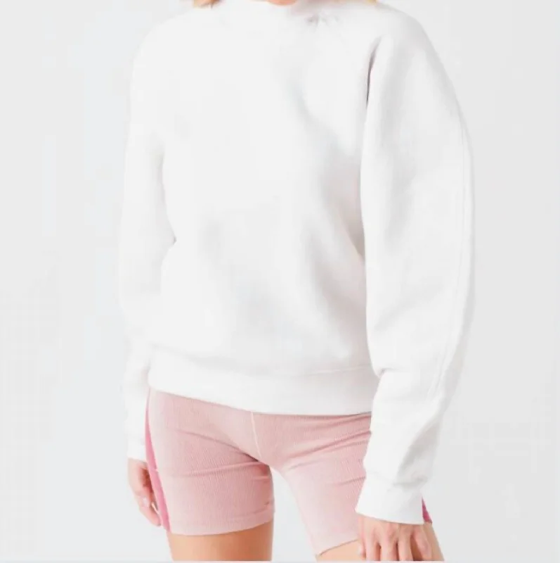 Taron Mock Neck Sweatshirt In Wired