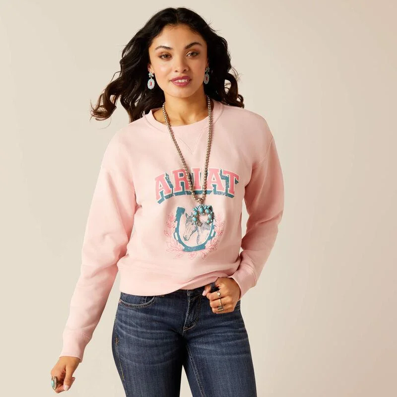 Women's College Sweatshirt - Blushing Rose