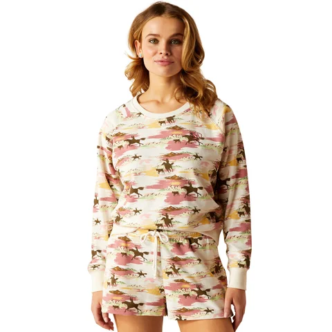 Women's Hawaiian Sweatshirt - Hawaiian Print