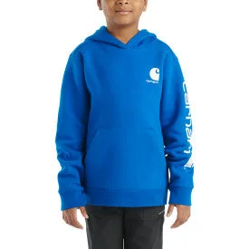 Youth Long Sleeve Graphic Sweatshirt - Lapis Blue