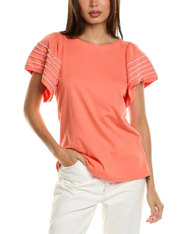 Jones New York Flutter Sleeve T-Shirt