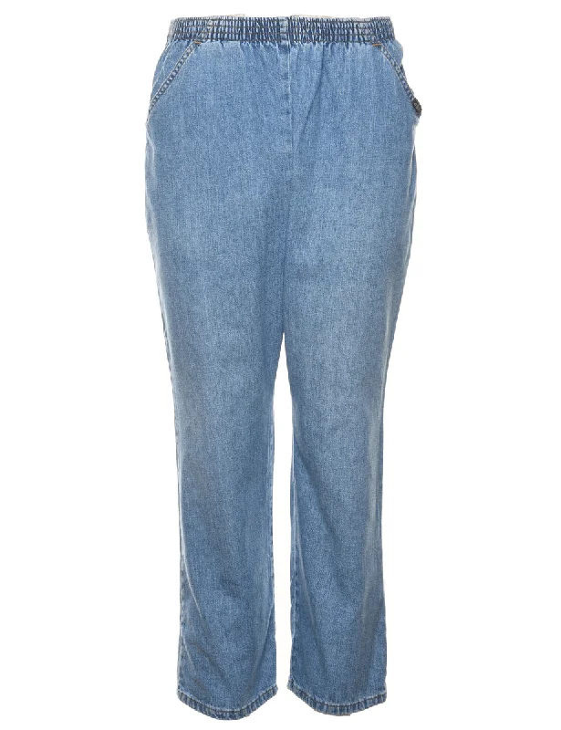 Light Wash Denim Trousers - W26 L28