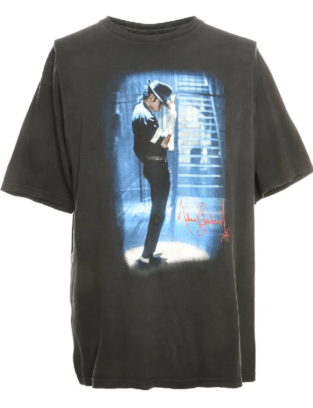 Micheal Jackson Black Band T-shirt - XL