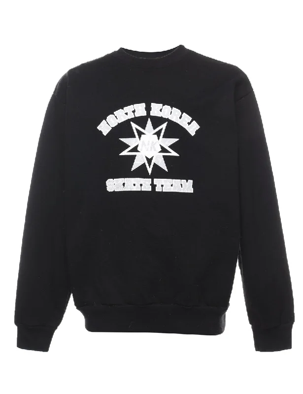 North Korea Skate Team Printed Sweatshirt - M