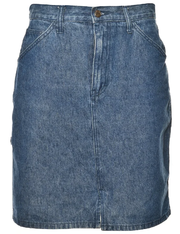 Pencil Shape Denim Skirt - M