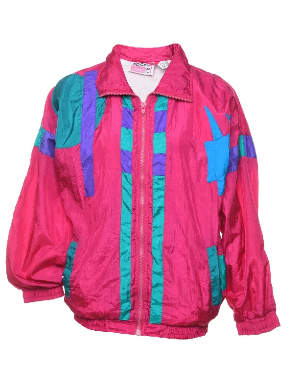 Pink & Blue 1990s Nylon Jacket - M