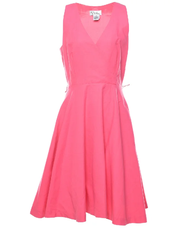 Pink Skater Dress - S