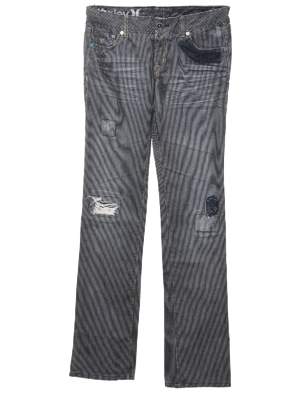 Pinstripes Straight Fit Jeans - W28 L34