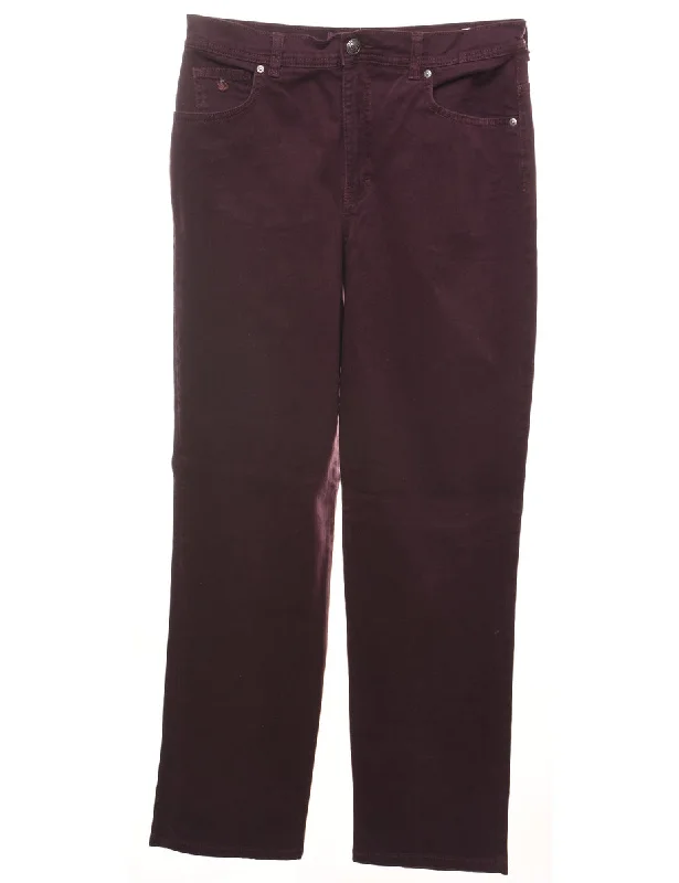 Plum Tapered Jeans - W30 L29