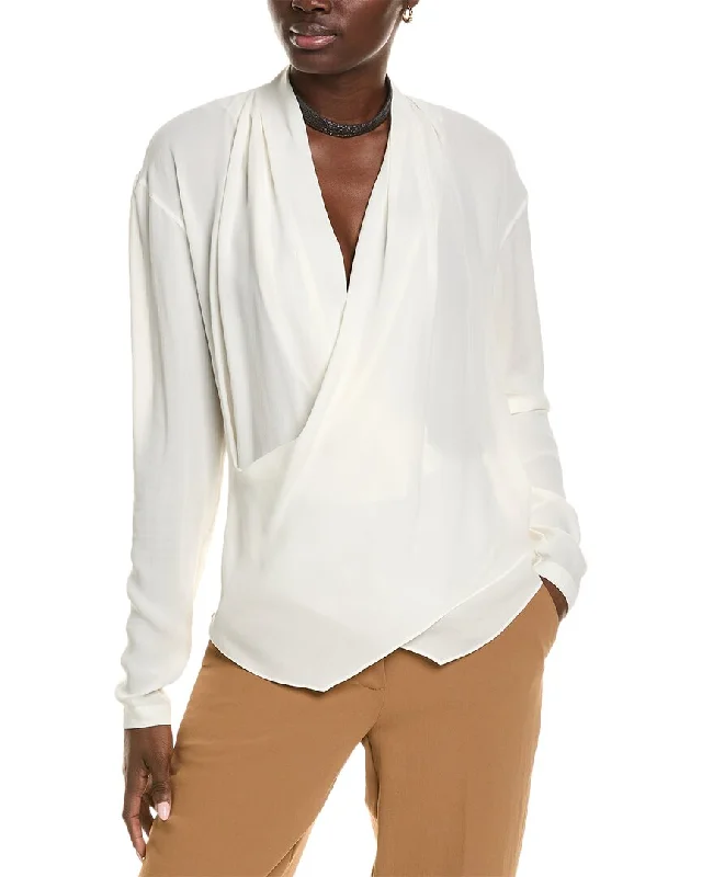 Brunello Cucinelli Silk T-Shirt