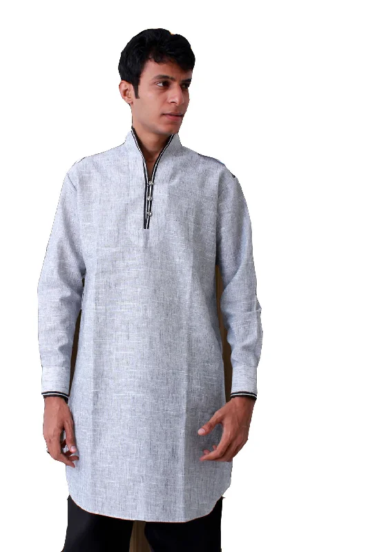 Elegant Linen Kurta Set Sherwani - Indian Ethnic Wear for Men