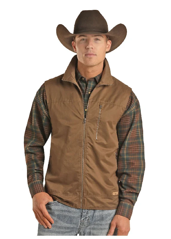 Men's Powder River Rancher Cotton Canvas Vest