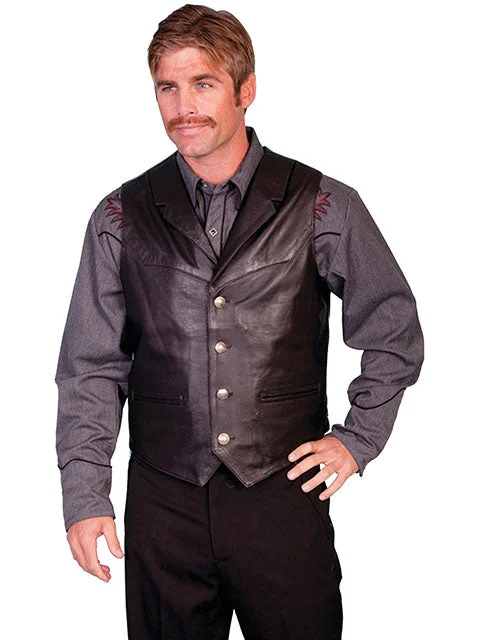 Scully Lambskin Lapel Men's Vest