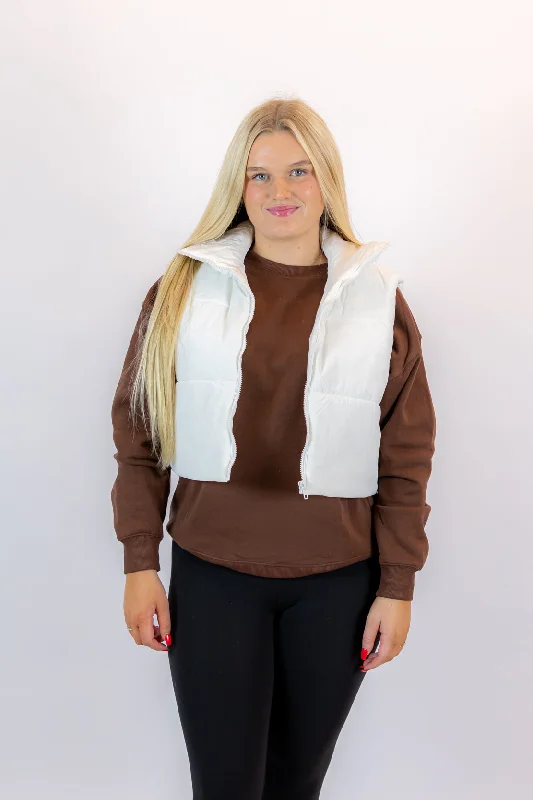 Shelby Puffer Vest | Ivory