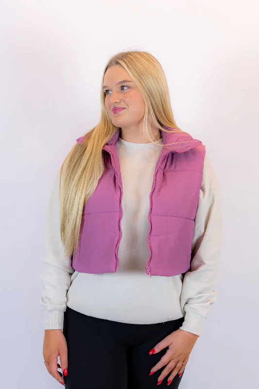 Shelby Puffer Vest | Mauve