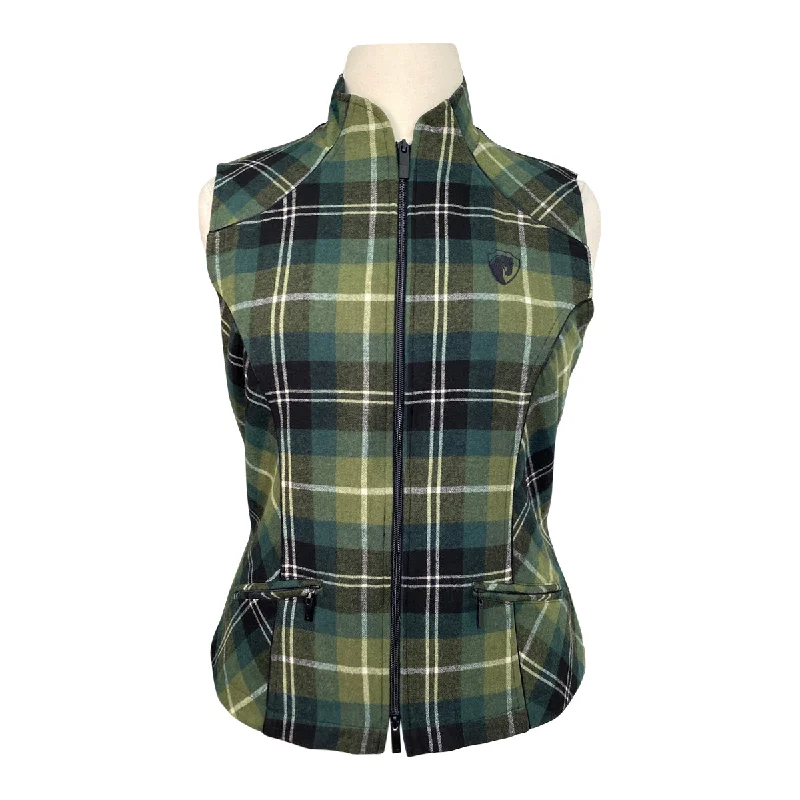 Arista Equestrian 'Heritage' Vest in Juniper Plaid - Women's XXL