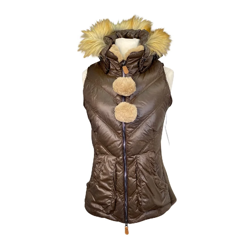 Goode Rider Faux Fur Vest in Bronze - Women's XS