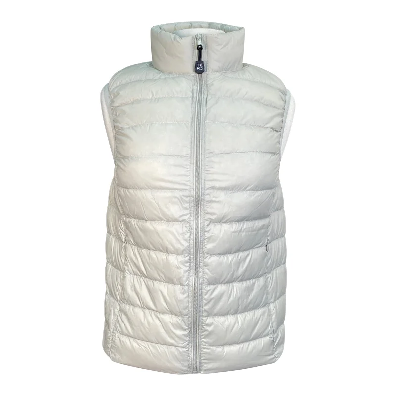 TKEQ 'EZ' Packable Down Vest in Chill - Women's Medium