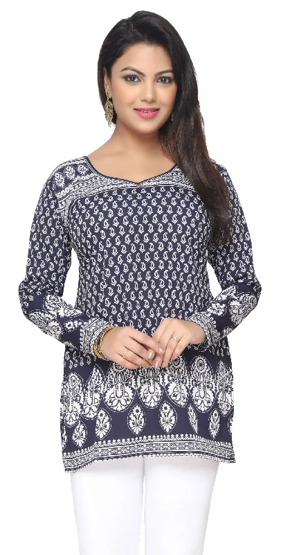 Elegant Blue Kurti for Women – Stylish Ladies Kurti Tops