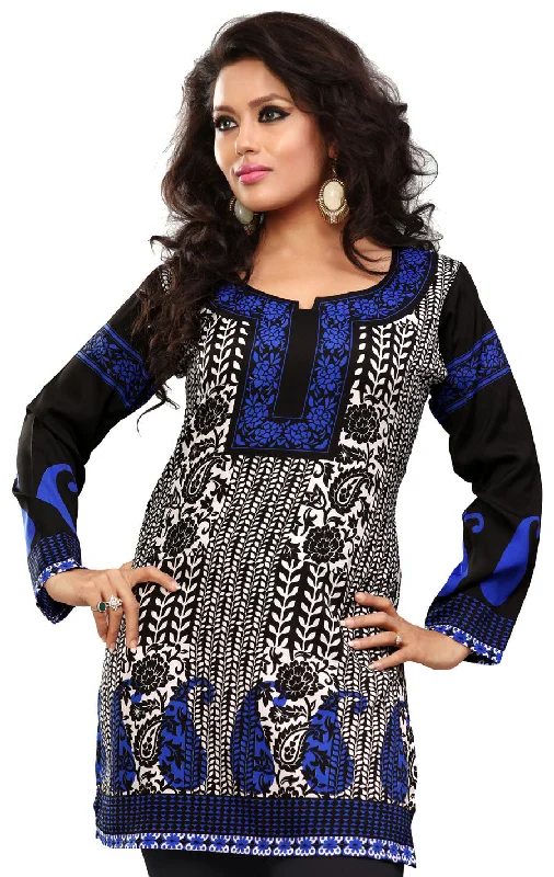 Shop Ladies Kurtis Online – Elegant Black Ethnic Tops