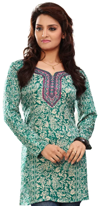 Stylish Green Indian Kurta – Shop Indian Kurta Online