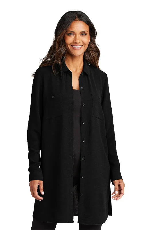 Port Authority Women's Textured Crepe Long Tunic